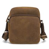 A1069R-Y Dark-brown Messenger Bag Cross Body Bag for Men 