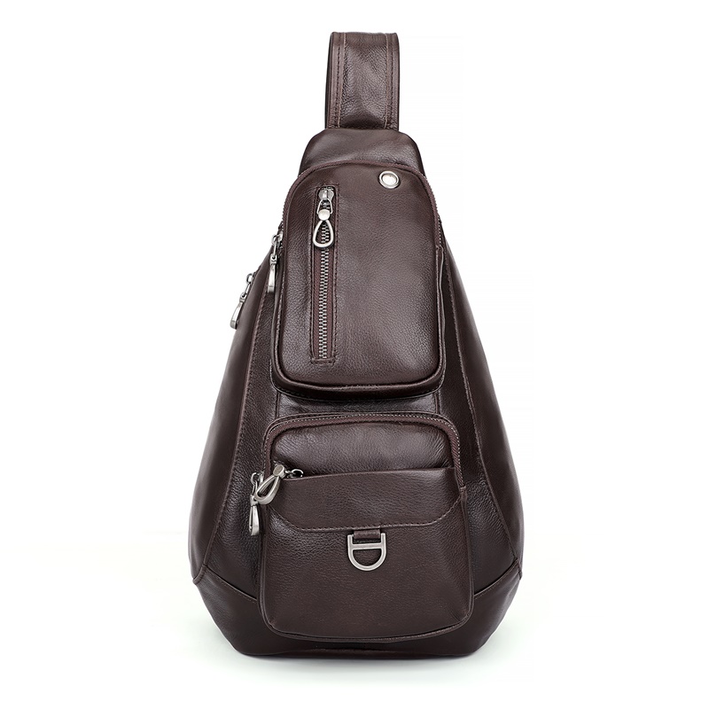 4025C Real Genuine Leather Chest Bag