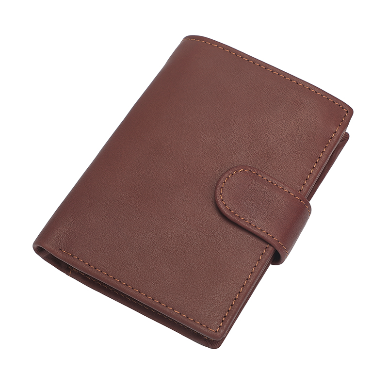R-8129C Multifunction Vintage Genuine Leather RFID Wallet for Men 