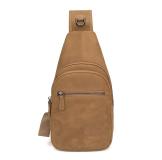 OEM-4004B Crazy Horse Leather Chest Bag for Men