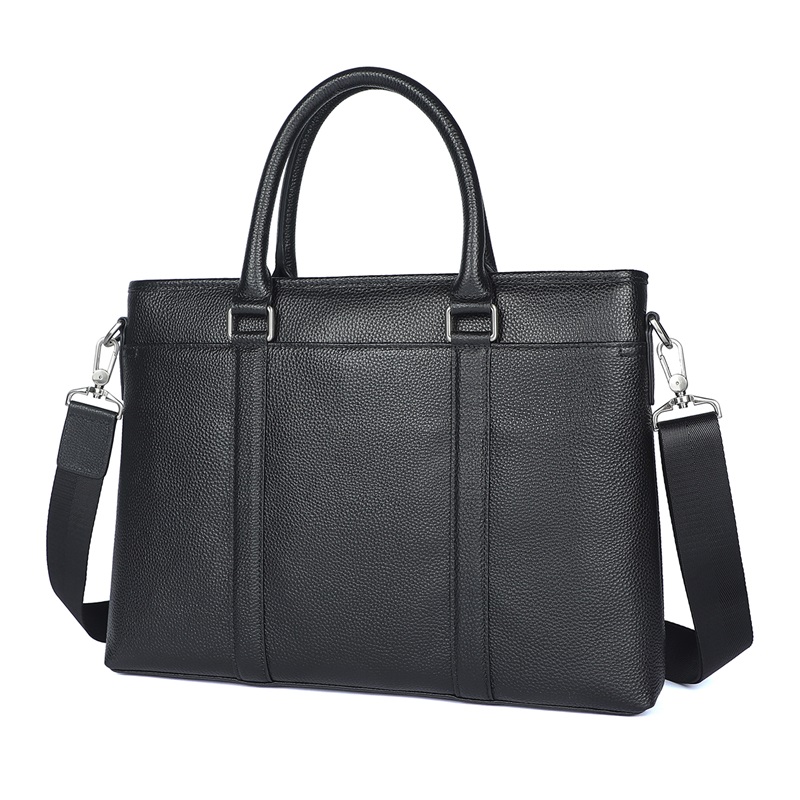 7442A Cow Leather Handbag Laptop Bag for Men 