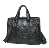 7236A-1 Unique Design Leather Handbag Men's Laptop Bag