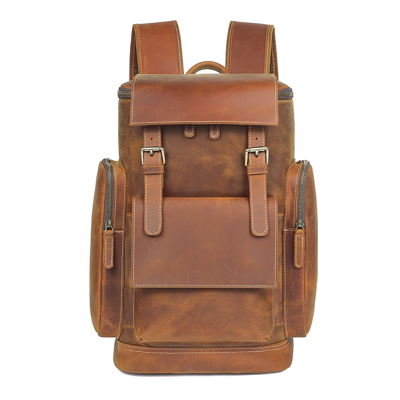 2767B New Product Crazy Horse Leather Backpack for Travel