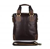 7293C-1 Coffee Color Real Cow Leather Shoulder Bag Men's Tote Bag