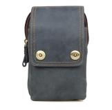 5003K Blue Cowhide Men's Belt Bag for Phone Factory