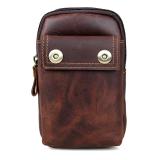 5001C JMD Brand Dark Brown Cowhide Men's Belt Bag