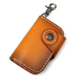 8131B-1 Orange Hot Selling New Products Genuine Leather Car Key Bag Manufacturer