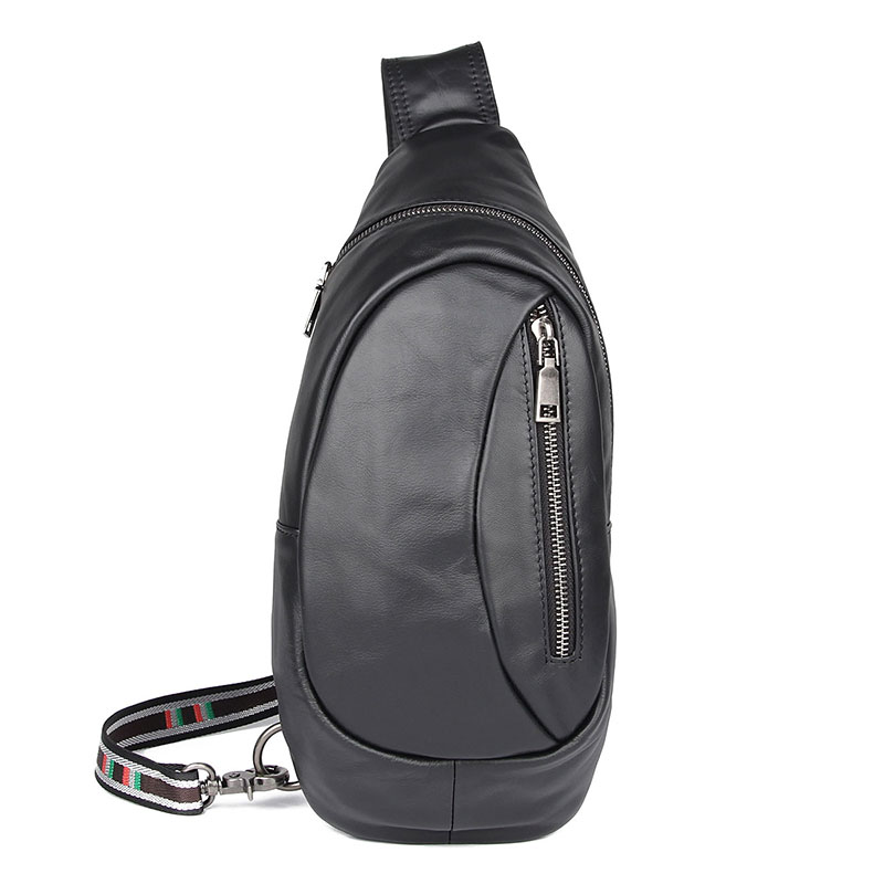 4022A Unique Design High Quality Cow Leather Men's Shoulder Bag 