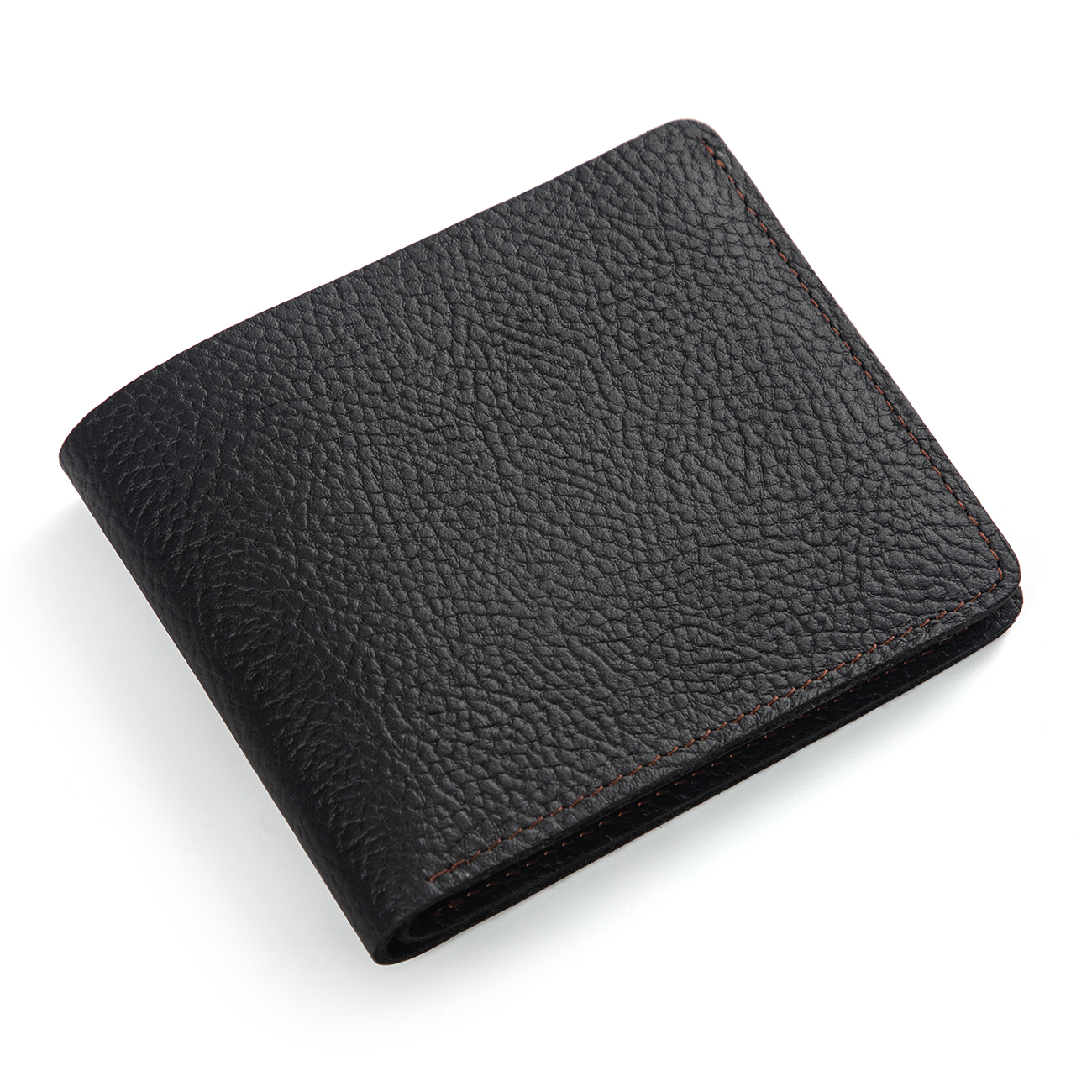 Unique Pattern Leather Wallet for Men Black Card Holder